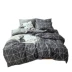 Ins giường bốn mảnh gió lạnh bông cotton đơn giản Bắc Âu kẻ sọc sọc sheets quilt cover 1.8 m giường