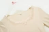 Sang Fulan phần mỏng ấm đoạn ngắn dài tay áo ren cổ chữ V vuông cổ áo dưới áo mùa thu quần áo EC704 giải phóng mặt bằng đặc biệt