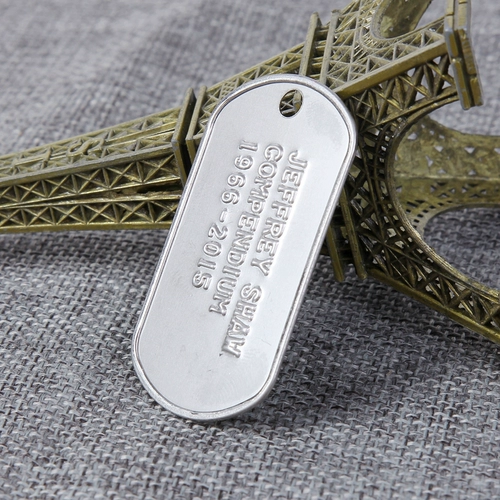 Бренд для собак из нержавеющей стали, титановая стальная подвеска, маркировка надписи, настройка бренда идентификации металлов, пустое материало