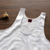 Trung và cũ tuổi cotton áo vest cotton trắng jersey đáy rào cản vest lỏng kích thước lớn mùa hè Áo vest