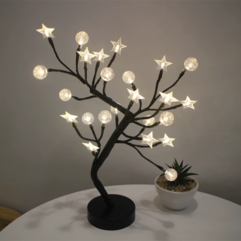 Christmas creative brand table lamp for bedroom, Birthday gift, интернет знаменитость