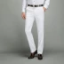 Mùa hè người đàn ông da trắng của quần trắng tinh khiết miễn phí hot straight loose kinh doanh bình thường ăn mặc quần quý ông slim phù hợp với quần quần tây nam ống đứng Suit phù hợp