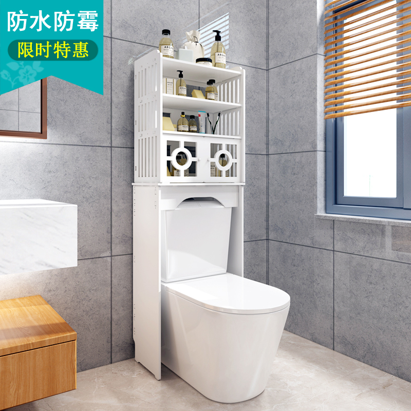 Nhà vệ sinh phòng tắm phía trên kệ bên tủ nhà vệ sinh cao từ trần đến sàn nhà vệ sinh phía sau tủ lưu trữ khoảng trống kệ góc nhà tắm toto kệ treo tường nhà tắm
