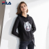 Áo len nữ trùm đầu của Fila Fila 2018 mùa đông mới đơn giản thời trang thể thao và áo thun dệt kim giải trí áo khoác sweater Thể thao lông cừu / jumper