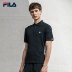 Áo thun ngắn nam Fila Fila 2019 mùa xuân Mới đơn giản đan áo ngắn tay áo sơ mi ngắn tay nam - Áo polo thể thao áo polo tay lỡ Áo polo thể thao