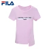 Áo thun nữ Fila Fila mùa hè Mới đan ngắn tay áo thun nữ giản dị | F61W828121F - Áo phông thể thao áo thể thao nữ ba lỗ Áo phông thể thao