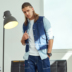 LifeCycl Ami 咔叽 vintage giặt denim vest vest thủy triều thương hiệu công cụ đa túi vest vest - Dệt kim Vest áo len dệt kim Dệt kim Vest