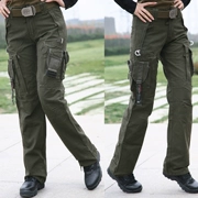 Jun Yexing ngoài trời giải trí quân đội quạt trang phục nữ 008 cotton nhiều túi quần quân đội giản dị - Những người đam mê quân sự hàng may mặc / sản phẩm quạt quân đội