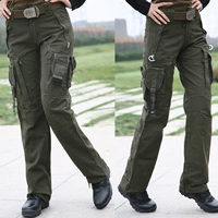Jun Yexing ngoài trời giải trí quân đội quạt trang phục nữ 008 cotton nhiều túi quần quân đội giản dị - Những người đam mê quân sự hàng may mặc / sản phẩm quạt quân đội bộ rằn ri