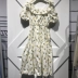 TimeRoaD Tommino 2020 váy hoa dứa cổ điển mùa hè váy dài tay ngắn lưng cao - Váy eo cao