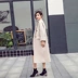Quần áo thu đông 2017 phiên bản mới của Hàn Quốc phiên bản rộng của túi áo khoác len dài bỏ túi - Áo Hàn Quốc Áo Hàn Quốc