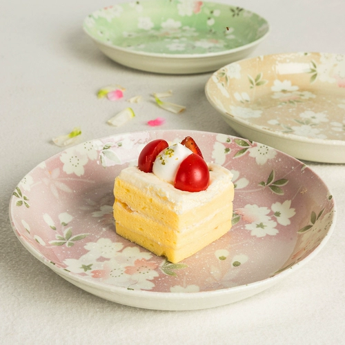 Япония Aito Mido кипятил Uya Chito Sakura Blowing Snow Ceramic Date Bamboo -Catee Cateing 5 -Piece Spot of Spot