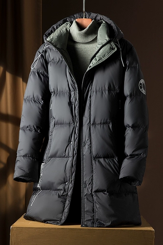 MAROLIO Бархатный элитный длинный пуховик для мальчиков, куртка, гусиный пух, средней длины, увеличенная толщина