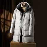 MAROLIO Бархатный элитный длинный пуховик для мальчиков, куртка, гусиный пух, средней длины, увеличенная толщина