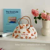 Свежая вместительная и большая косметичка, брендовая универсальная портативная сумка для путешествий, в цветочек