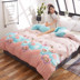 Flannel quilt cover đơn mảnh mùa đông trẻ em ông già tốc độ ấm 1,5m 1,8 2 mét dày san hô chăn 	chăn phao everon	 Quilt Covers