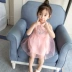 Bé gái mặc sườn xám trẻ em Hanfu 2019 hè Trung Quốc phong cách retro váy bé gái 1-4 tuổi 5 - Váy Váy