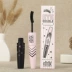 Mascara hai đầu chính hãng Kuku Fashion Beautiful Girl Làm cong mi tự nhiên không vón cục Công dụng kép Màu đen - Kem Mascara / Revitalash