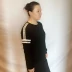 Áo thun nữ cổ yếm Anta 2018 mùa thu 2018 cổ trụ thể thao áo len giản dị áo sơ mi 16838718 Thể thao lông cừu / jumper