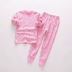 Quần áo trẻ em tại nhà bộ đồ lót mùa thu quần dài áo len cotton quần cotton - Quần áo lót thời trang trẻ em hàn quốc Quần áo lót