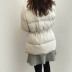 B mùa đông mới xuống cotton cotton phù hợp với phần dài eo phiên bản Hàn Quốc của cổ áo lông có thể tháo rời áo khoác nữ lạnh - Bông Bông