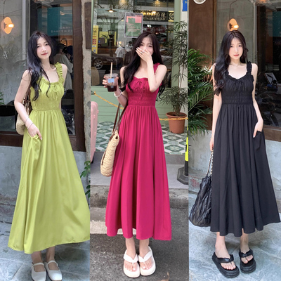 taobao agent Sexy tube top, long skirt, dress, plus size, french style, fitted, lifting effect