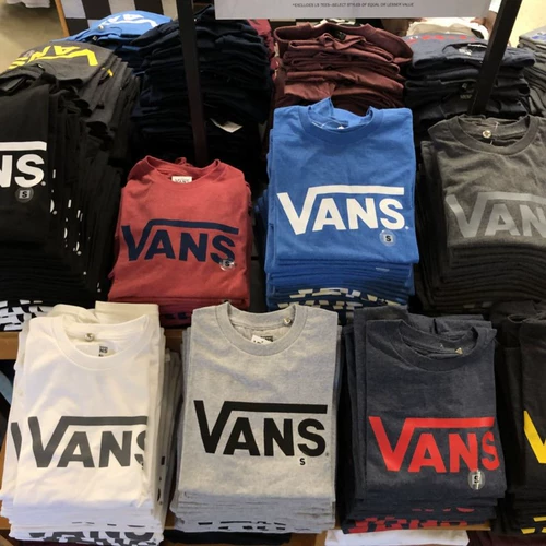Vans, летняя корзина для покупок для отдыха, классическая модная футболка, короткий рукав