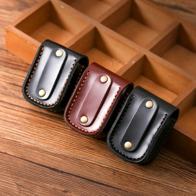 Портативные маленькие кожаные очки ручной работы, воловья кожа, DIY, из натуральной кожи