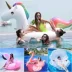 Siêu flamingo unicorn lớn ngỗng trắng lớn màu vàng vịt nước inflatable núi giường nổi hàng nổi dày vòng bơi phao thiên nga Cao su nổi