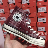 CONVERSE 1970 giày vải kẻ sọc cao mùa đông 162406C 162403C 162404C giày thể thao adidas nữ