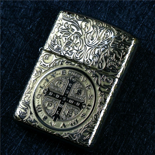 Zippo Zhibao Wind Winder Ligher Pure Mopper Chrome Armor Machin