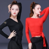 Квадратный танцевальный костюм новый стиль модальный танцевальный топ с длинным рукавом костюм для взрослой танце