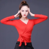 Квадратный танцевальный костюм новый стиль модальный танцевальный топ с длинным рукавом костюм для взрослой танце