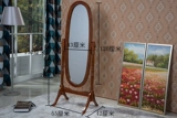 Твердое дерево зеркало ретро полевое зеркало простая спальня мебель