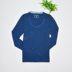 Châu Âu và Mỹ mùa xuân lưới cotton cổ áo ren thoải mái dài tay áo pyjama áo dài dịch vụ nhà bộ mặc nhà nam nữ Pyjama