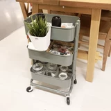 Подлинный ikea Storage Car Mini Lashe Trolley Kitchen Hotpot Mobile Маленькая многоуровневая стойка для хранения ikea