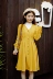 Mang Rushui Mang tuổi cô gái retro khí chất V-cổ Pháp váy dài tay mùa thu mất váy đầu thu