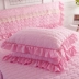 Rửa bông chần độn giường ren váy giường bìa mảnh duy nhất 1.8 Simmons nệm trượt bảo vệ bìa trải giường