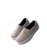 2018 mới da căng vải dày dưới miếng bọt biển bánh giày của phụ nữ thoải mái thấp để giúp lười biếng giày thường phẳng Lok Fu duy nhất Giày cắt thấp