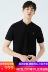 GXG nam 2019 hè mới kinh doanh cổ áo đứng áo thun ong nam đen áo polo ngắn tay GY124674C - Polo t shirt golf Polo