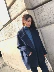 Bà Qian CHINSTUDIO 慵 lười gió hố cao cổ áo len nữ bộ lỏng lỏng lẻo dày đa năng áo khoác sinh viên Áo len