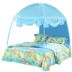 lưới ba cửa yurt dây kéo đáy đứng 1,5 mét 1.8m1.2 giường ký túc xá Single Double - Lưới chống muỗi màn ngủ công chúa Lưới chống muỗi