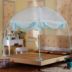 lưới ba cửa yurt dây kéo đáy đứng 1,5 mét 1.8m1.2 giường ký túc xá Single Double - Lưới chống muỗi màn ngủ công chúa Lưới chống muỗi