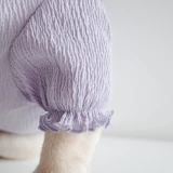 Осеннее сиреневое термобелье, милый комплект, дышащая шапка