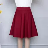 Весенняя летняя юбка, танцующая длинная мини-юбка, А-силуэт, длина миди, средней длины, большой размер