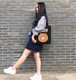 Hàn Quốc Gấu Brown Mô hình hoạt hình Túi vải Túi sinh viên Túi mua sắm Eco Bag Túi Lady Bag túi xách nữ channel Túi xách nữ