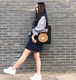 Hàn Quốc Gấu Brown Mô hình hoạt hình Túi vải Túi sinh viên Túi mua sắm Eco Bag Túi Lady Bag balo túi xách nữ Túi xách nữ