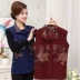 Trung niên vest phụ nữ mùa xuân và mùa thu mỏng áo mẹ váy mùa xuân vest đoạn ngắn phụ nữ lớn của phụ nữ kích thước lớn vest vai mùa hè