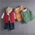 Mùa thu và mùa đông trẻ em dày vest cậu bé giản dị cộng với bông vest áo khoác bé gái xuống bông vest áo gile trẻ em Áo ghi lê