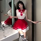 Gegejia người nổi tiếng trên internet mỏ neo đồng phục gợi cảm đại học jk khuôn viên trường tiểu học cô gái váy ngắn hàng đầu bộ đồ cosplay
